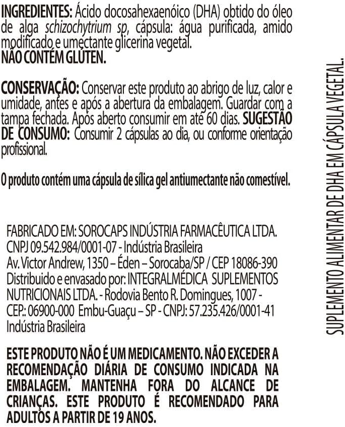 Ômega 3 Vegan DHA Nutrify 60 cápsulas