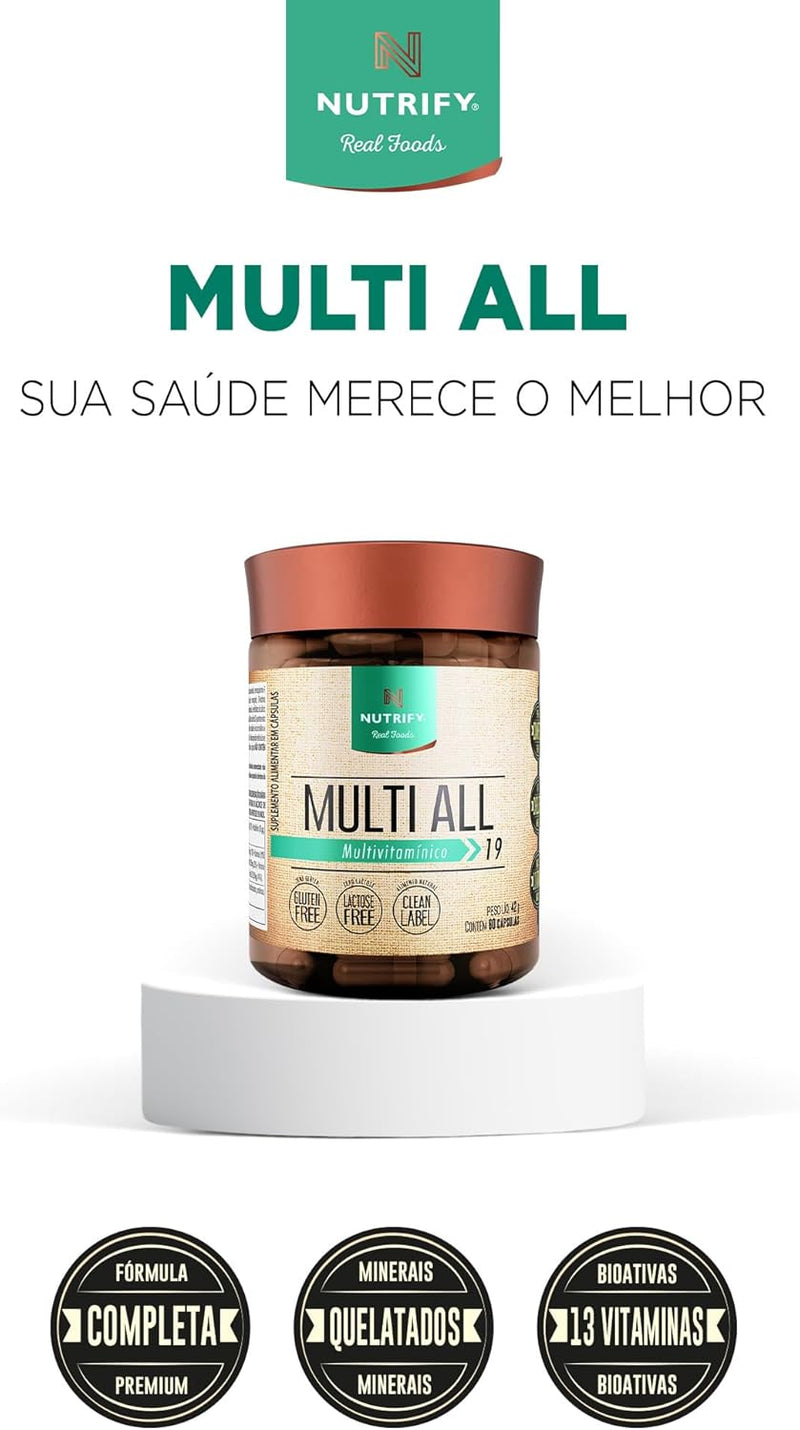 Multivitamínico Multi All 60 Cápsulas -Nutrify