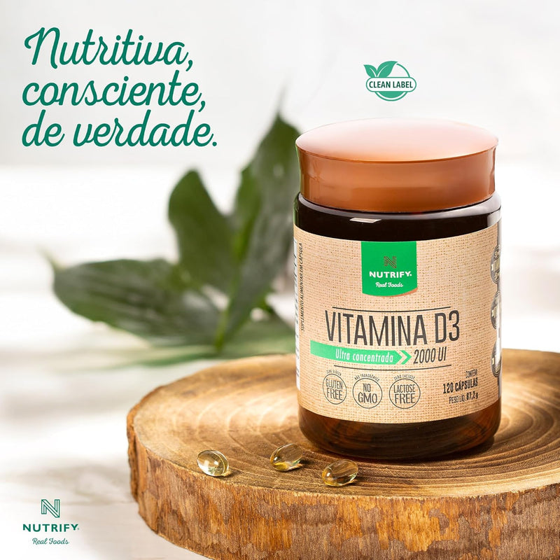Vitamina D3 + TCM Nutrify – Absorção Premium