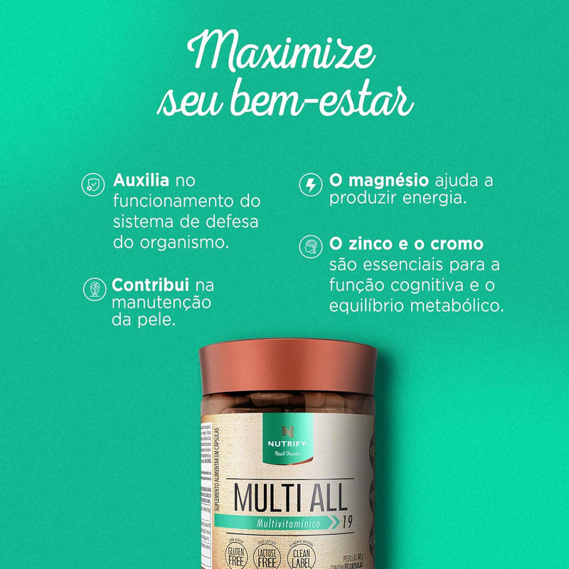 Multivitamínico Multi All 60 Cápsulas -Nutrify