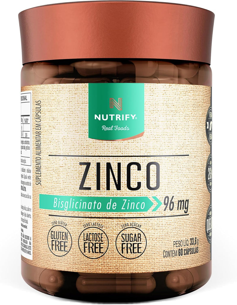 Zinco  Bisglicinato 60 cápsulas - Nutrify