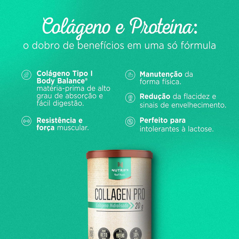 Collagen Pro - Colágeno Hidrolisado com Proteína