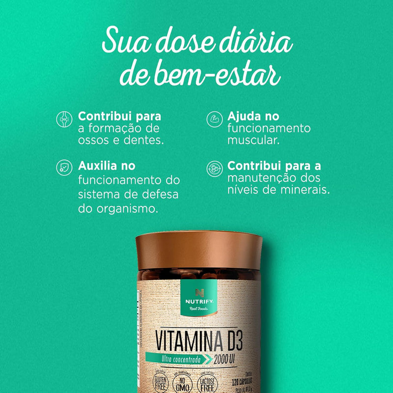 Vitamina D3 + TCM Nutrify – Absorção Premium