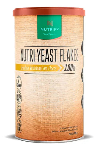 Nutri Yeast Flakes Nutrify 300g-Levedura Nutricional em Flocos