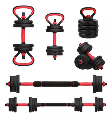 Kit Halteres Ajustáveis 6 em 1 até 40kg