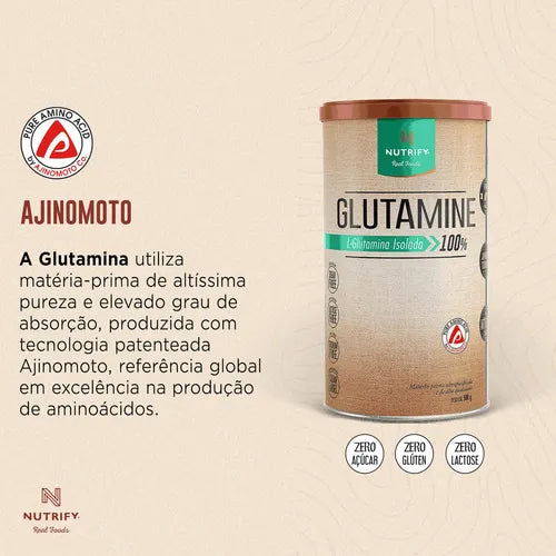 Glutamine L-Glutamina Isolada 100%